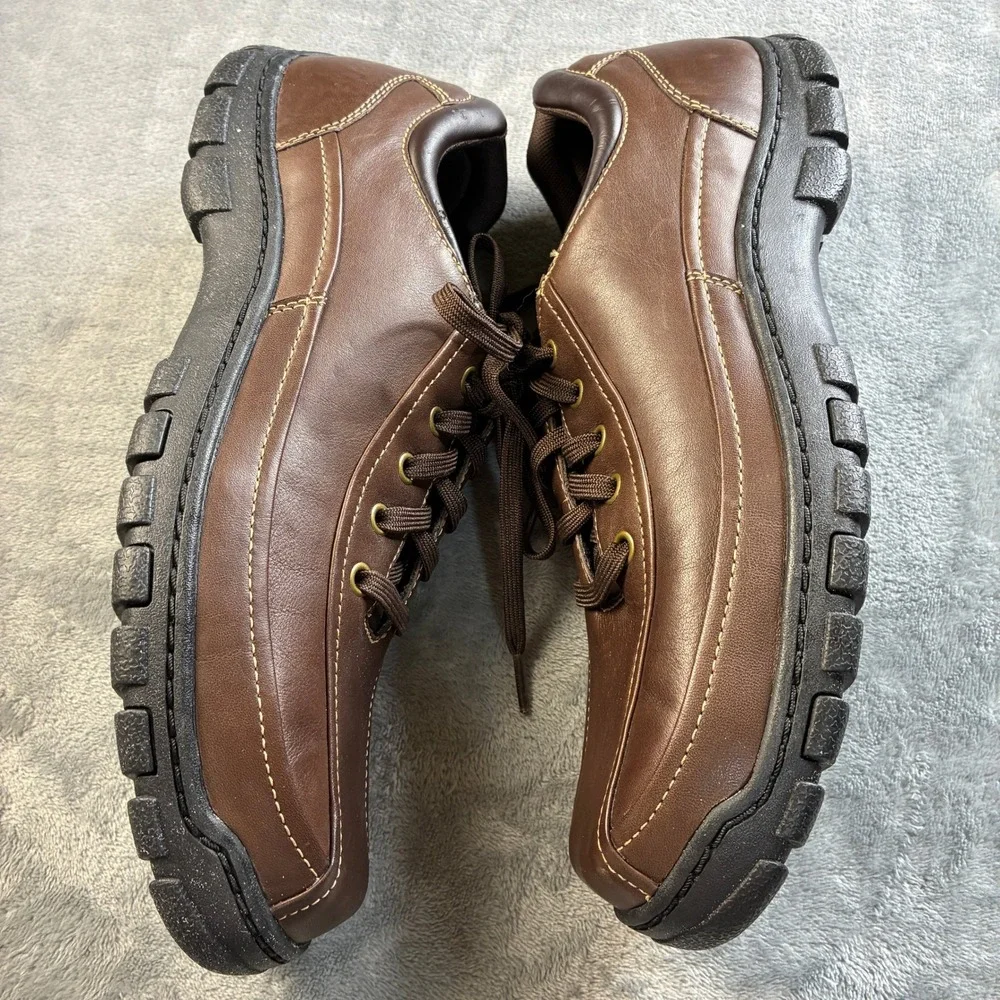 Capital by Rockport‎ Men's Brown Leather Oxford Shoes Size 12M Lace Up READ